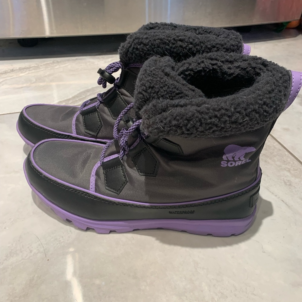 Sorel Purple Winter Ankle Boots